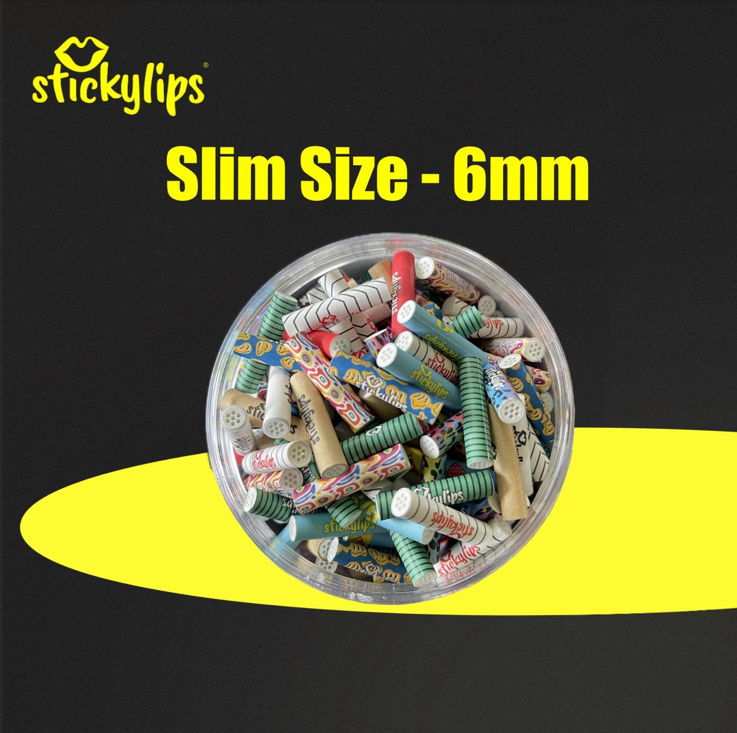 Stickylips® 420 Activated charcoal filters | Slim Size 6mm | premium carbon Tips